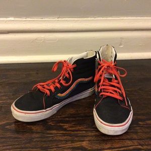 Rainbow vans kids shoes